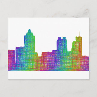 Atlanta skyline postcard