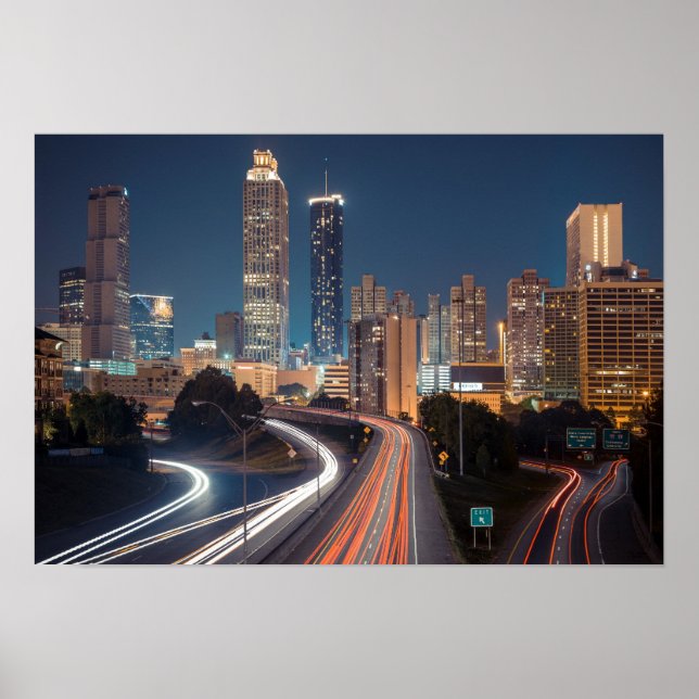 Atlanta SkyLine Poster (Front)
