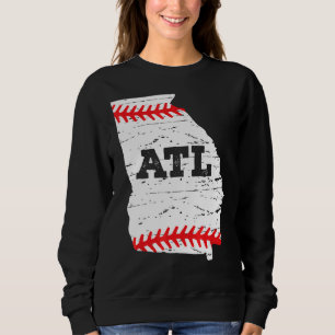 Atlanta Softall  Map Atlanta Softball Mom Dad Sweatshirt