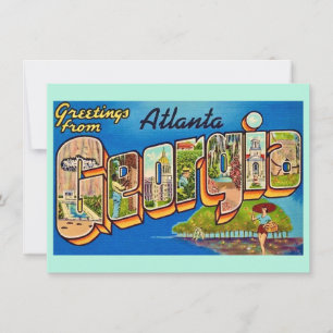 Atlanta Vintage Postcard