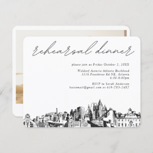 Atlanta Wedding Rehearsal Invite Enclosure Card