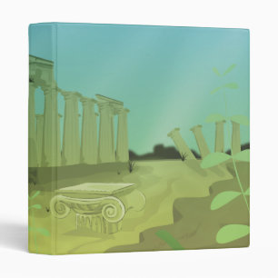 Atlantas cartoon landscape binder