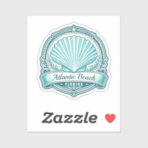 Atlantic Beach FL Coastal Seashell Emblem