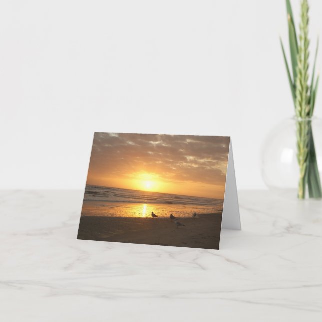 Atlantic Beach, NC, Sunset Card (Front)