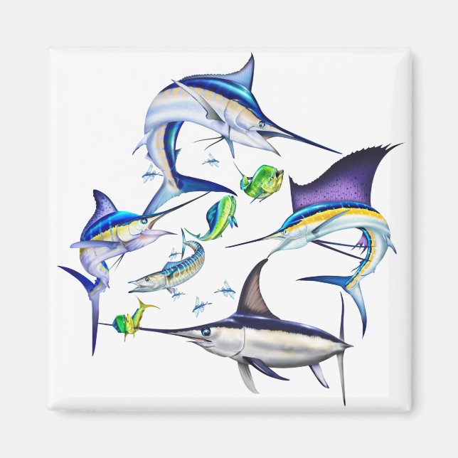Atlantic Billfish Magnet (Front)