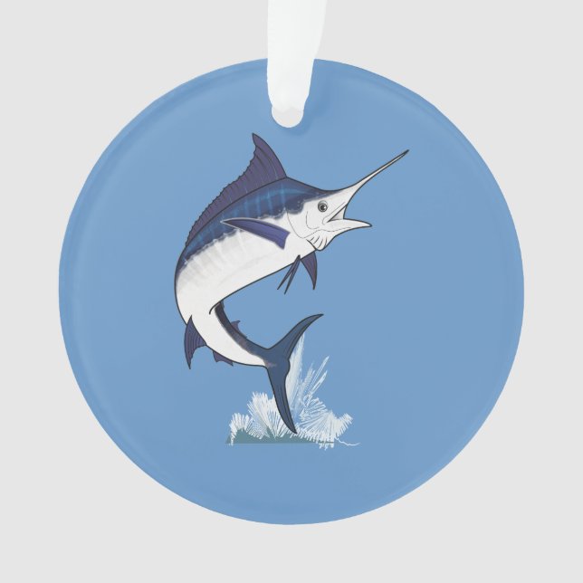Atlantic Blue Marlins Ornament (Front)