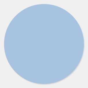 Atlantic Blue Modern Colour Matching Classic Round Sticker