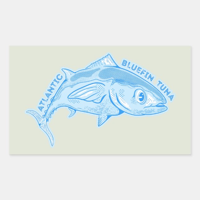 Atlantic bluefin tuna sticker (Front)
