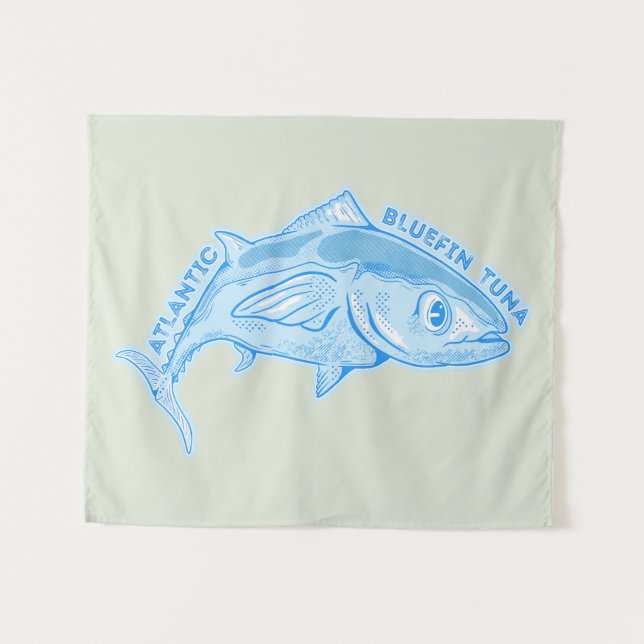 Atlantic bluefin tuna tapestry (Front (Horizontal))