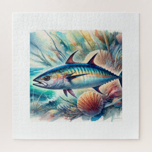 Atlantic Bonito 190624AREF122 - Watercolor Jigsaw Puzzle