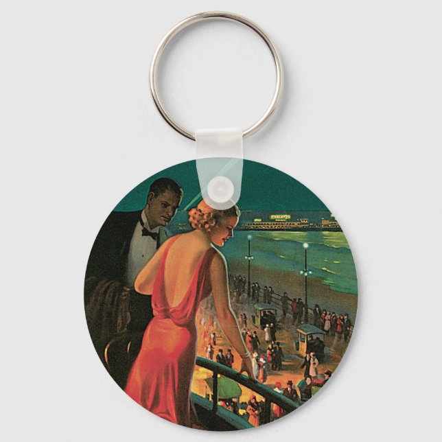 Atlantic City ~ All Year Resort Keychain (Front)