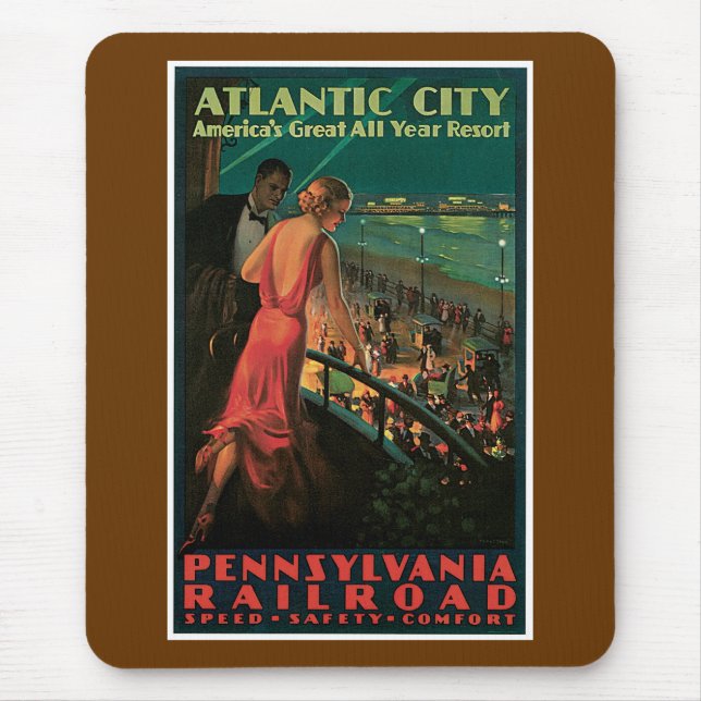 Atlantic City ~ All Year Resort Mouse Pad (Front)