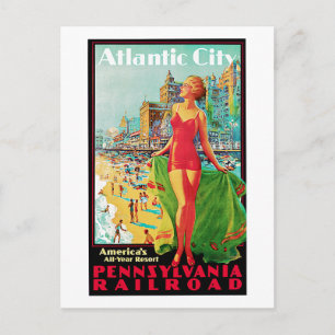 Atlantic City ~ America's All Year Playground Postcard