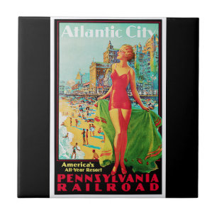 Atlantic City ~ America's All Year Playground Tile