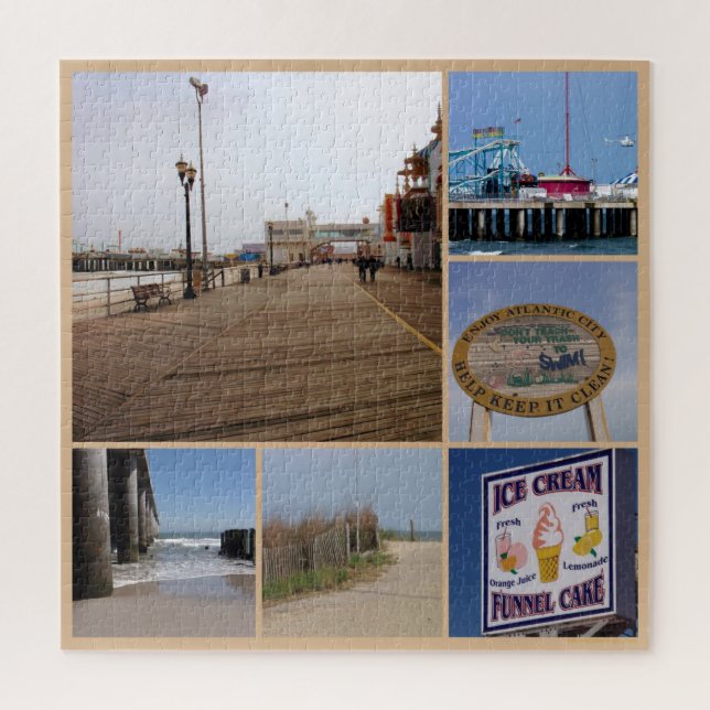 Atlantic City Beach Jigsaw Puzzle (Vertical)