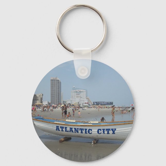 Atlantic City Beach Keychain (Front)
