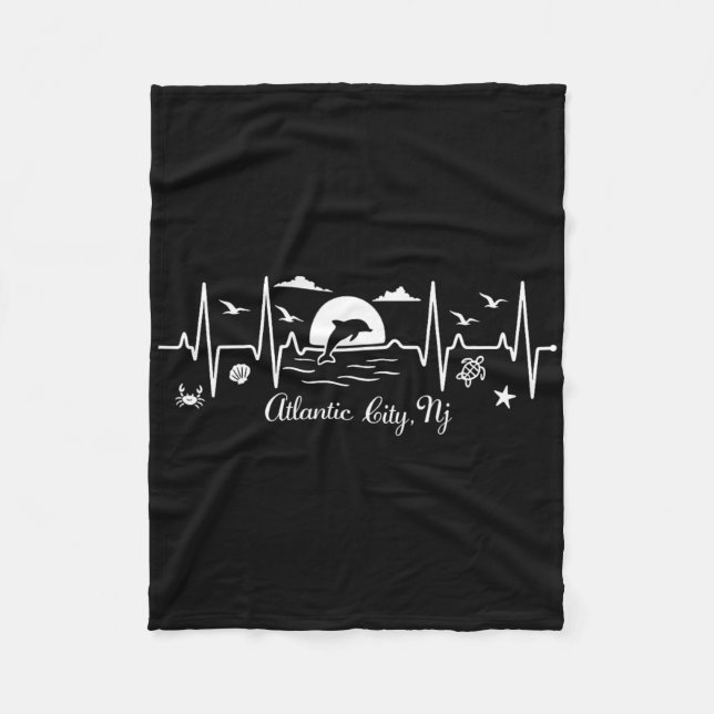 Atlantic City  Fleece Blanket (Front)