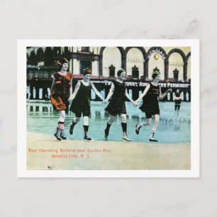 Atlantic City, New Jersey, Beauties, Vintage Postcard