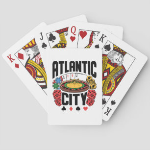 Atlantic City New Jersey Casino Gambling Playing Cards