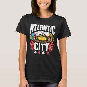 Atlantic City New Jersey Casino Gambling T-Shirt