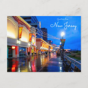 Atlantic City New Jersey Ward Boardwalk Carte post