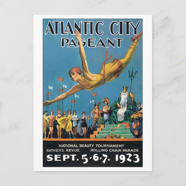 Atlantic City Pageant, 1923 Postcard (Front)