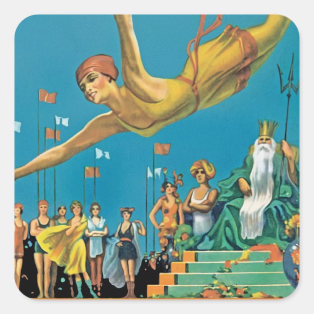 Atlantic City Pageant Square Sticker (Front)