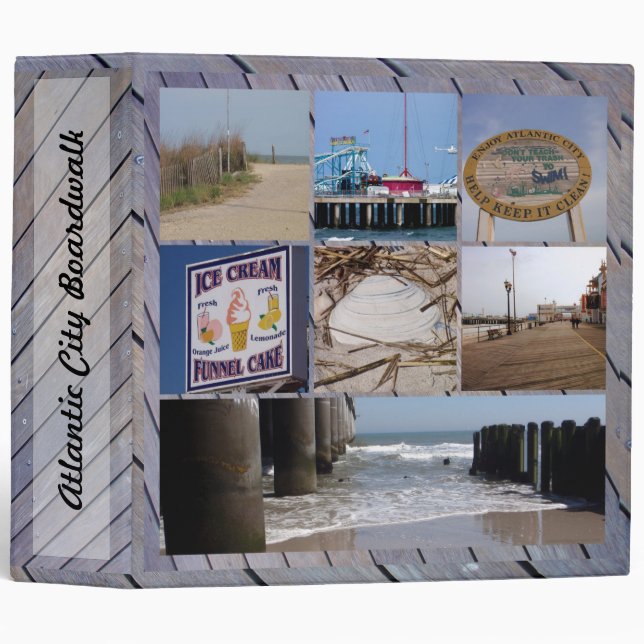 Atlantic City - Photo Collage Binder (Front/Spine)
