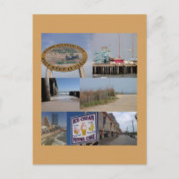 Atlantic City Photo Collage Postcard