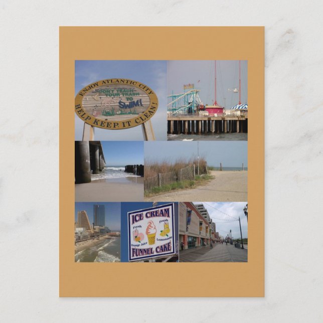 Atlantic City Photo Collage Postcard (Front)
