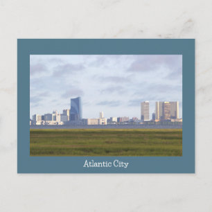 Atlantic City Skyline Photo Postcard