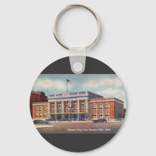 Atlantic City Train Station PRSL 1936     Keychain