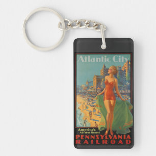 Atlantic city vintage keychain