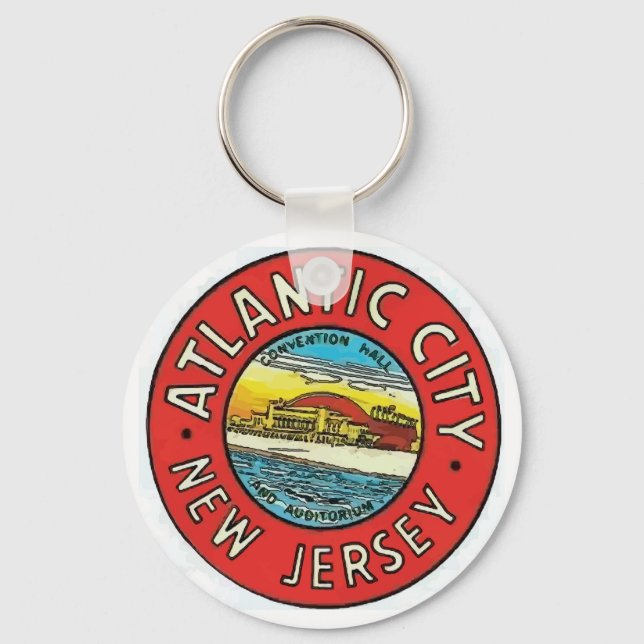 Atlantic City Vintage Keychain (Front)