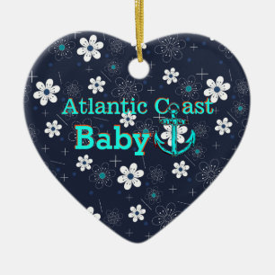Atlantic  coast baby "" Lighthouse ornament" Ceramic Ornament