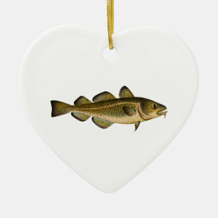 Atlantic Cod Ceramic Ornament