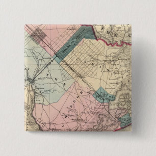 Atlantic County, NJ 2 Inch Square Button