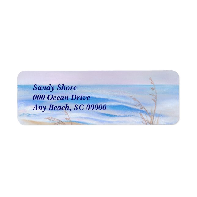 Atlantic Evening Sky Ocean Sea Oats Pastel (Front)