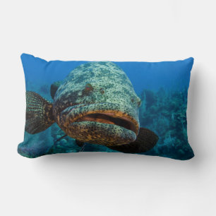 Atlantic Goliath Grouper Lumbar Pillow