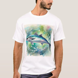 Atlantic Herring 040924AREF139 - Watercolor T-Shirt