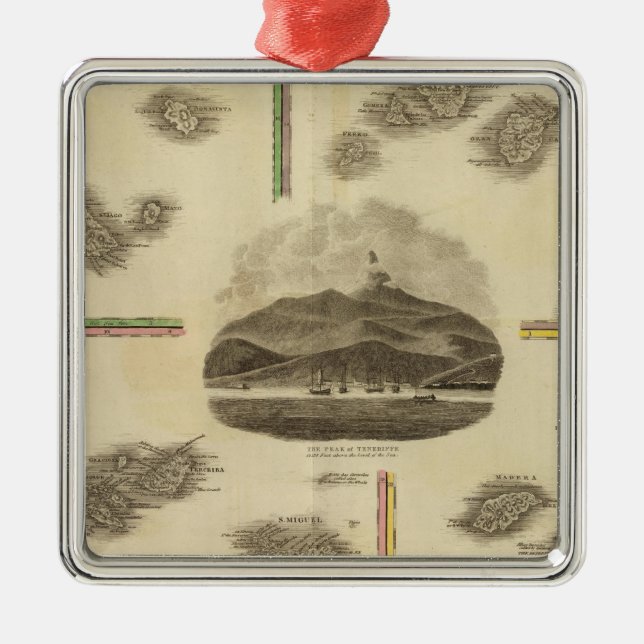 Atlantic islands metal ornament (Front)