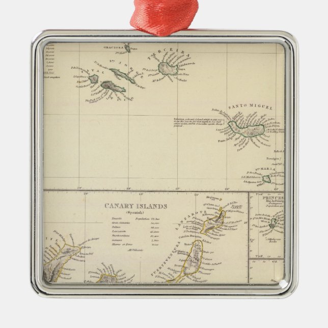Atlantic Islands Metal Ornament (Front)