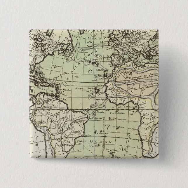 Atlantic Ocean 3 2 Inch Square Button (Front)