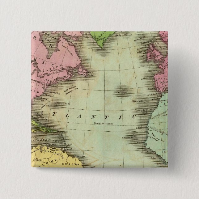 Atlantic Ocean 4 2 Inch Square Button (Front)