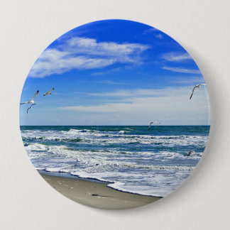 ATLANTIC OCEAN 4 INCH ROUND BUTTON