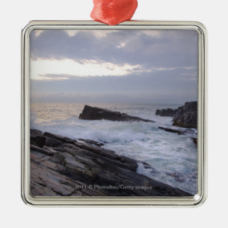Atlantic Ocean at Sunrise in Maine Metal Ornament