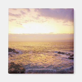 Atlantic Ocean at sunrise, view from Portland Magnet
