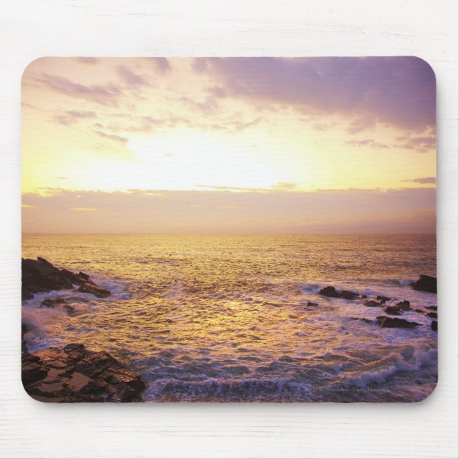 Atlantic Ocean at sunrise, view from Portland Mouse Pad (Front)