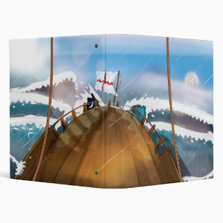 Atlantic Ocean Storm Ship Binder