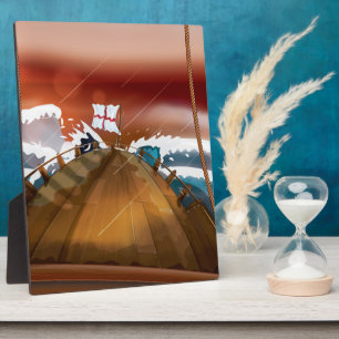 Atlantic Ocean Storm Ship Plaque